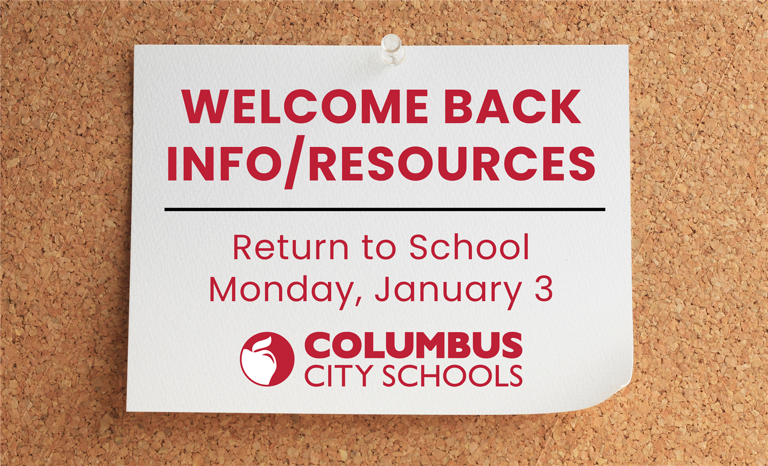 Welcome Back Info/Resources